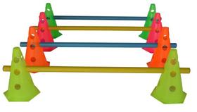 Kit 4 Cones 23 Cm C/Barreiras Funcional Circuito Agilidade