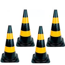 Kit 4 Cones para sinalização 75 cm 2 faixas - RM-44