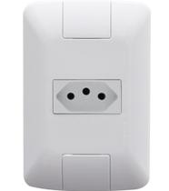 Kit 4 Conj 4x2 Tomada 2P+T Tramontina Aria 20A 250V Branco