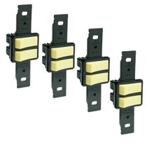 Kit 4 Conjunto 2 Interruptores Simples 10a Sem Placa Silentoque