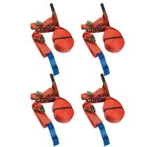 Kit 4 Conjunto Catraca Amarrar Carga Pesada 5 Ton 50MM 9M