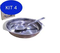 Kit 4 Conjunto De Inox Fit Para Arroz Com 2 Unidades