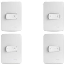 Kit 4 Conjunto Interruptor Simples Bipolar 25a Schneider