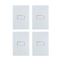 Kit 4 Conjunto Interruptor Simples Ilumi Branco 10A Kit 4 Conjunto Interruptor Simples Ilumi Branco 10A