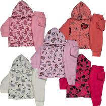 Kit 4 Conjunto Inverno Infantil Bebe Soft Roupa Frio Menino Menina