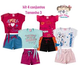Kit 4 Conjunto - Tam. 3