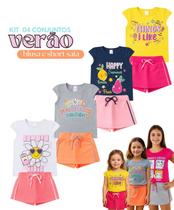 Kit 4 Conjuntos Verão Infantil Juvenil Feminino Blusinha Neon e Shorts Saia em Moletinho Roupa Menina Tamanhos 04 06 08 10 12 14 16 Kit 4 Conjuntos Verão Infantil Juvenil Feminino Blusinha Neon e Shorts Saia em Moletinho Roupa Menina Tamanhos 04 06 08 10 12 14 16