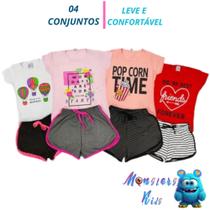 Kit 4 Conjuntos Verão Menina