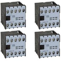 Kit 4 Contator Mini 6a Weg 3 Na + 1 NF 220v CAW04-31-00V25