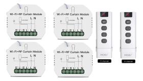 Kit 4 Controlador + 2controle Cortina Wifi Alexa Google Home