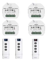 Kit 4 Controladores Cortina Zigbee Rf + 2 Cont S + 1 Cont 9c Kit 4 Controladores Cortina Zigbee Rf + 2 Cont S + 1 Cont 9c