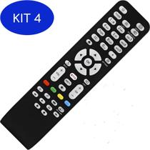 Kit 4 Controle Aoc Tv Smart Led Botão Netflix Compatível