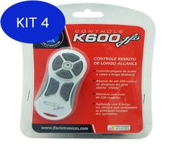 Kit 4 Controle Longa Distancia JFA K600 Branco/Cinza