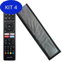 Kit 4 Controle Para Tv Philco Smart Gcbltv02Aibbt + Capa