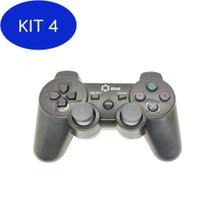 Kit 4 Controle Ps3 Joystick Wireless S Fio Doubleshock Lt-