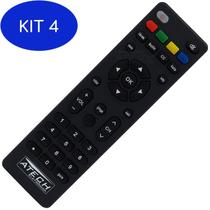 Kit 4 Controle Remoto Conversor Digital Positivo STB-2341 - Atech