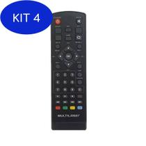 Kit 4 Controle Remoto Para Conversor Tv Digital Multilaser Re207