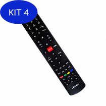 Kit 4 Controle Remoto Para Smart TV LCD LED Philco Netflix 3D