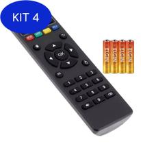 Kit 4 Controle Remoto Smart Tv 4K Dig7021 Inov Dig-7021 + 4