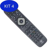 Kit 4 Controle Remoto Tv Philips Le7413 / Vc8038 / Sky7413