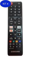 Kit 4 Controle Remoto Tv Samsung Un40T5300Agxzd