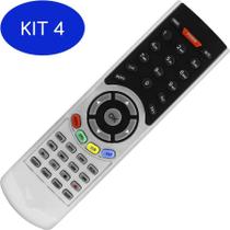 Kit 4 Controle Remoto Tv Smart Aparelho Go