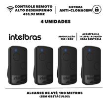 Kit 4 Controles Ep02 Portão Automát /alarme 433,92 Intelbras