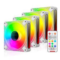 Kit 4 cooler fan coolmoon dm1 pwm argb 3 pinos + controlador Kit 4 cooler fan coolmoon dm1 pwm argb 3 pinos + controlador