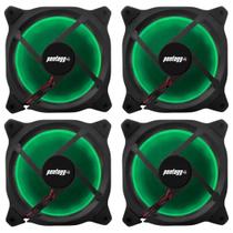 Kit 4 Cooler Fan Reinforced 5 Leds Para Gabinete 120mm x 120mm