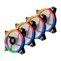 Kit 4 Cooler Fan RGB 120mm para Gabinete Revenger G-VR338