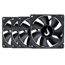 Kit 4 Cooler Fan Rise Mode Black 80mm 12v Preto - RM-BK-02-FB Kit 4 Cooler Fan Rise Mode Black 80mm 12v Preto - RM-BK-02-FB