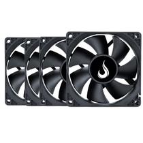 Kit 4 Cooler Fan Rise Mode Black 80mm 12v Preto - RM-BK-02-FB Kit 4 Cooler Fan Rise Mode Black 80mm 12v Preto - RM-BK-02-FB