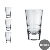 Kit 4 Copinhos 100ml Dose Shot Vodka Bebidas Caninha Nadir