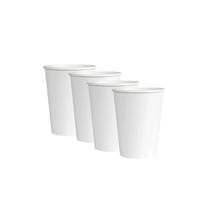 Kit 4 Copo De Papel Biodegradável 200ml Branco 50 unidades