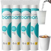 Kit 4 Copo Desc. Resistente 180ml Branco Água Copobom 400 Un Kit 4 Copo Desc. Resistente 180ml Branco Água Copobom 400 Un