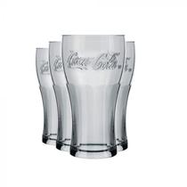 Kit 4 Copos Contour Coca Cola Cristal 470 ml