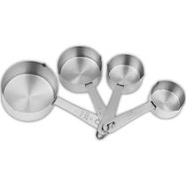 Kit 4 Copos de Medição em Aço Inox Profissional Cozinha Confeitaria Culinária Uny Home Kit 4 Copos de Medição em Aço Inox Profissional Cozinha Confeitaria Culinária Uny Home