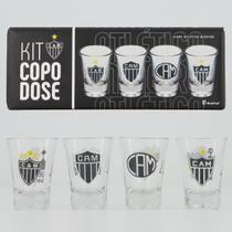 Kit 4 Copos Dose Atlético Mineiro Conquistas Kit 4 Copos Dose Atlético Mineiro Conquistas