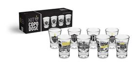 Kit 4 Copos Dose Atlético Mineiro Shot Pinga Galo Oficial