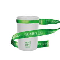 Kit 4 Copos Eco Branco Com Cordão Green Cups 200 Ml