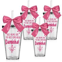 Kit 4 Copos Lembrança Personalizada Doce Mesmo - Daminha Kit 4 Copos Lembrança Personalizada Doce Mesmo - Daminha