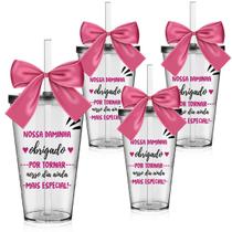 Kit 4 Copos Lembrancinha Personalizado Daminha Kit 4 Copos Lembrancinha Personalizado Daminha