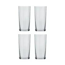 Kit 4 Copos Long Drink Cylinder Suco Água Multiuso 300ml