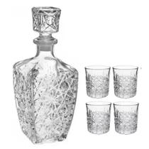 Kit 4 Copos Para Whisky Drink 340ml 1 Jarra Licoreira 800ml Kit 4 Copos Para Whisky Drink 340ml 1 Jarra Licoreira 800ml