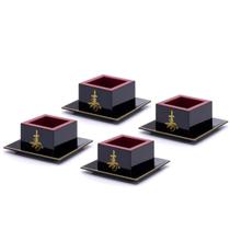 Kit 4 Copos Sake Massu Saque Ideograma Japonês 65Ml Kit 4 Copos Sake Massu Saque Ideograma Japonês 65Ml
