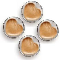 Kit 4 Copos Vidro Borossilicato Parede Dupla Coração 80ml