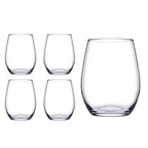 kit 4 Copos Vidro Transparente Redondo 440ml Amber Pasabahçe