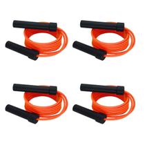 Kit 4 Cordas de Pular Regulável com Rolamento Laranja Spank Kit 4 Cordas de Pular Regulável com Rolamento Laranja Spank