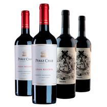 Kit 4 Cordero Malbec e Pérez Cruz Gran Reserva Cabernet Sauv - várias