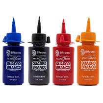 KIT 4 Cores 100ML Tinta p/ Marcador de Quadro Branco